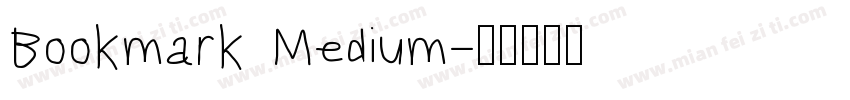 Bookmark Medium字体转换